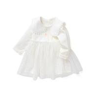 balabala 巴拉巴拉 208122111007-10302 女童连衣裙 米白 73cm