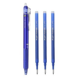 PILOT 百乐 LFBK-23EF 可擦按动中性笔 1支蓝色+原配笔芯3支蓝色 0.5mm