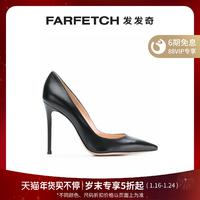 Gianvito Rossi女士105牛皮细跟高跟鞋发发奇