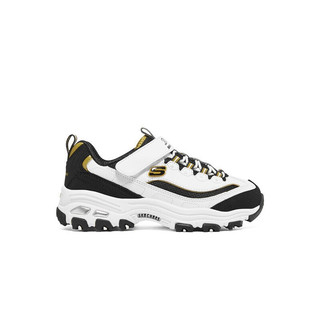 SKECHERS 斯凯奇 D'LITES 4.0 男童休闲运动鞋 403825L/WBK 白色/黑色 32码