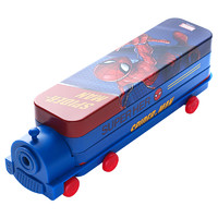 Disney 迪士尼 DM29175A3 双层火车头文具盒 带削笔器 蜘蛛侠 单个装