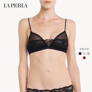 LA PERLA 女士LAYLA薄纱美背蕾丝花卉刺绣无钢圈文胸