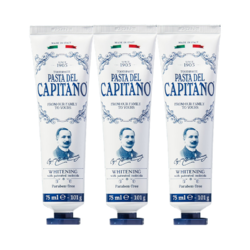 PASTA DEL CAPITANO 德康美 经典1905系列 靓白玉齿牙膏 75ml*3支（有赠品）