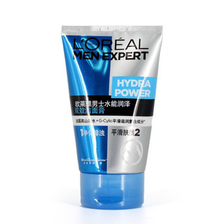 L'OREAL PARIS 巴黎欧莱雅 男士水能润泽双效洁面膏 100ml+50ml