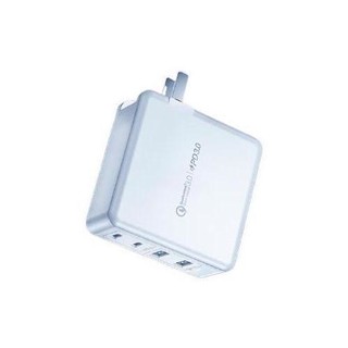 momax 摩米士 UM23 氮化镓充电器 双USB-A/双Type-C 100W+MFi认证 Type-C转Lightning 数据线 2m 白色