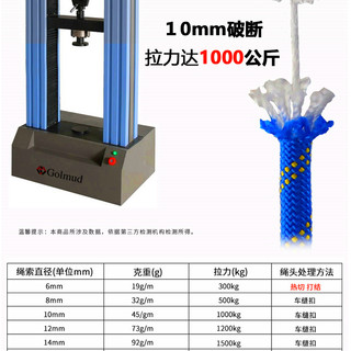 Golmud 哥尔姆 RL033 求生装备救援绳 15m