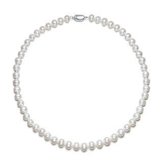 白色淡水珍珠项链 ZZ0300021