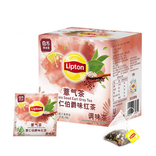 Lipton 立顿 薏气茶 薏仁伯爵味红茶 21g