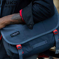 TIMBUK2 天霸 FLIGHT 男士单肩邮差包 TKB1080-2-8836 青灰色/闪耀红 S