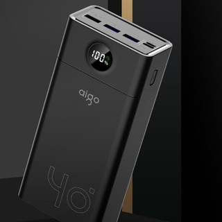 aigo 爱国者 C40S 移动电源 黑色 40000mAh Type-C/Micro-USB 22.5W 双向快充