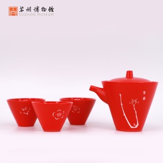 苏州博物馆 梅花喜神谱系列 D1C042 茶具套装 4件套
