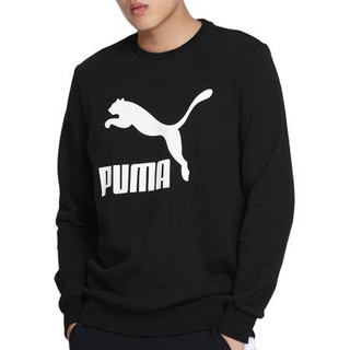 PUMA 彪马 CLASSICS 男子运动卫衣 531366-01 黑色 XXL