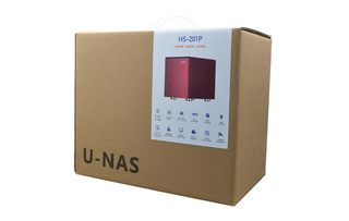 U-NAS 万由电子 万由U-NAS HS-201P双盘位J4125私有云网络存储器设备照片文件备份NAS主机整机家庭个人云盘NAS云存储服务器