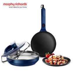 Morphy Richards 摩飞 电器(Morphyrichards)薄饼机春卷皮千层皮多功能电饼铛迷小型家用烙饼早餐机 MR1266蓝色