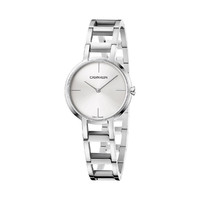 Calvin Klein CK 欢畅系列 银色表盘镂空钢带石英手表