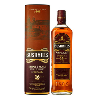 BUSHMILLS 布什米尔 16年 单一麦芽爱尔兰 威士忌 700ml 礼盒装