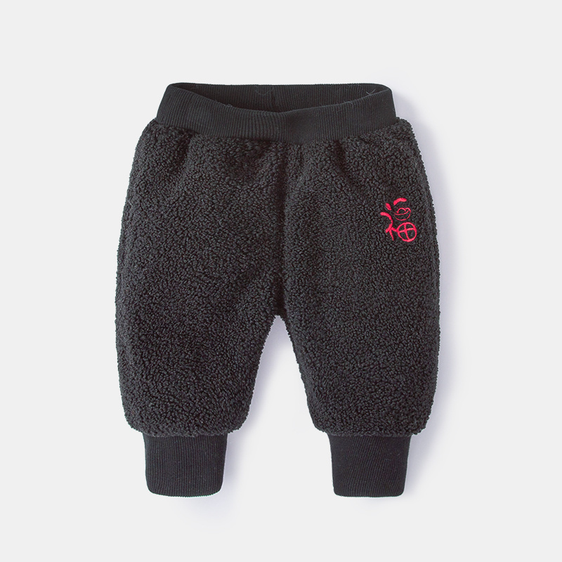 懿琪宝贝 婴儿休闲裤 黑色