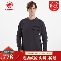 MAMMUT 猛犸象 Innominata男士中层抓绒舒适套头衫抓绒衣 黑色 L