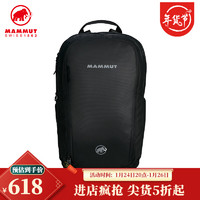 MAMMUT 猛犸象 Seon Shuttle 户外背包时尚多功能包双肩背包登山包旅行包22L 黑色 22L