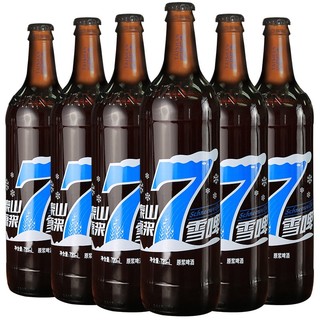 TAISHAN 泰山啤酒 泰山原浆啤酒7天新鲜雪啤冬季特酿10度全麦芽酿造啤酒整箱720ml*6瓶 1箱