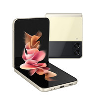 SAMSUNG 三星 Galaxy Z Flip3 5G 折叠屏 双模5G手机 交互 IPX8防水 8GB+256GB米色 月光香槟 中国台湾版