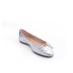 STUART WEITZMAN Stuart Weitzman）SW 女士HILLIA系列银色纳帕皮平底鞋 WE090270D-SIL 355