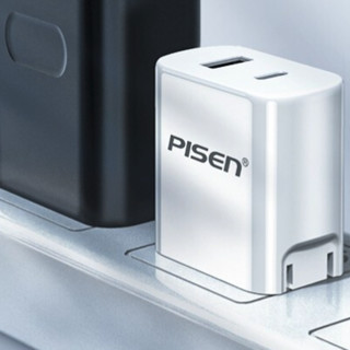 PISEN 品胜 PSD02-AC 手机充电器 USB-A/Type-C 30W 白色