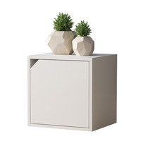 雅美乐 Y012 自由组合书架 白色 带门款