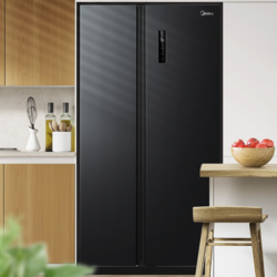 Midea 美的 605升变频一级能效对开门双开门家用智能电冰箱节能