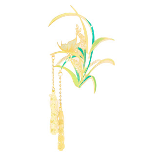 故宫文创十二月花神系列金属书签七月兰花 报价价格评测怎么样 什么值得买