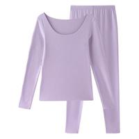 COSMO LADY 都市丽人 女士保暖内衣套装 2W01A3 浅紫 M