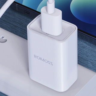 ROMOSS 罗马仕 TK10S 手机充电器 USB-A 10.5W+CB12 Lightning 2A 数据线 1m 白色
