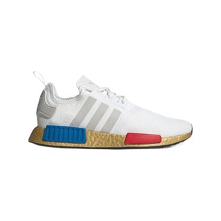 adidas ORIGINALS Nmd_R1 男子休闲运动鞋 FV3642 亮白/一度灰/丰盈红/丰盈蓝 42