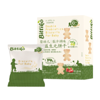 bittiko 贝爱其味 婴幼儿双益生元梨汁饼干 草莓味 90g