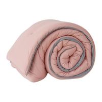 SOMERELLE 安睡宝 针织纤维被 豆沙粉拼灰 150*200cm