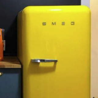 Smeg 斯麦格 FAB28 混冷单门冰箱 256L 柠檬黄