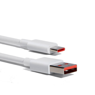原装USB-C数据线100cm 6A充电线白色 适配USB-C接xiaomiredmi/k70