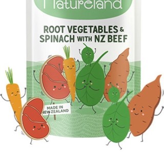 Natureland 诺亲然 婴儿果蔬泥 新西兰版 4段 牛肉菠菜味 120g*3袋