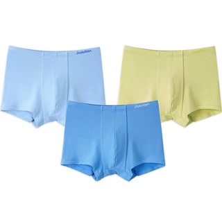 Jiusuiban 久岁伴 JDD6035H 男童平角内裤 组合1 3条装 浅黄+浅蓝+蓝色 150cm