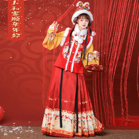 SHANGYUNXI 裳云兮 明制汉服 福虎呈祥 女士立领衫方领比甲马面裙毛领老虎帽老虎包 SXX-031