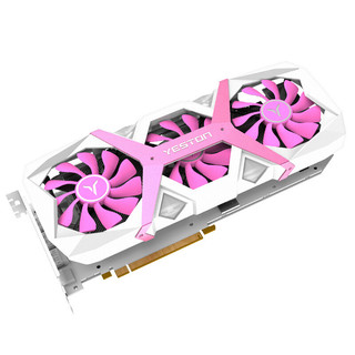 yeston 盈通 RX 5700 XT 8G D6 游戏高手 显卡 8GB 粉白色