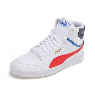 PUMA 彪马 Shuffle Mid 中性休闲运动鞋 380748-03 白红色 44