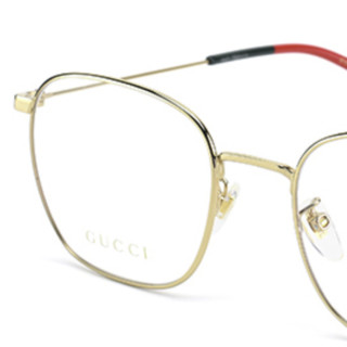 GUCCI 古驰&ZEISS 蔡司 GG06810 金色金属眼镜框+1.67折射率 防蓝光镜片