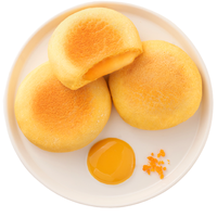 小白心里软 奶皮南瓜面包 南瓜咸蛋黄馅夹心