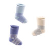 十月结晶 SH1200 儿童条纹袜子 3双装 加厚秋冬款
