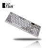 SP-Star极星系MK101 101键机械键盘 个性带LED趣味小屏幕游戏 办公键盘 流星轴 MK101P 灰白 灰轴