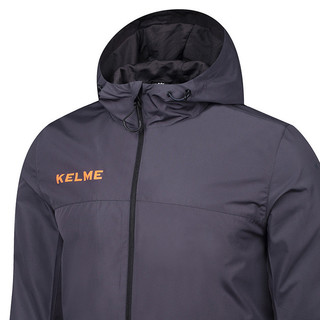 KELME 卡尔美 男子户外风衣 3871310-251 铁灰荧光橙 XXL