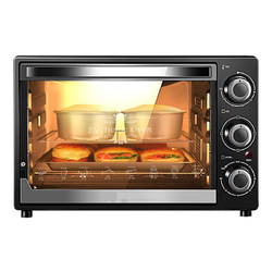 Galanz 格兰仕 家用多功能专业电烤箱32升大容量上下分开加热精准控温K12S