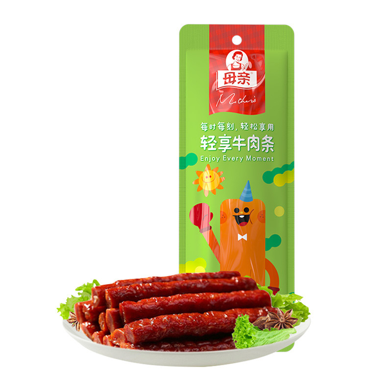 轻享牛肉条：香烤早餐即食小零食代餐棒，方便健康的营养选择