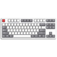 ROYAL KLUDGE G987 87键 有线机械键盘 灰白 Cherry红轴 无光